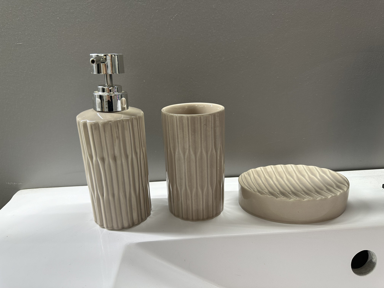 Набір аксесуарів для ванної, 3 предмети