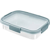 Контейнер для їжі харчовий пластиковий з кришкою Curver Smart Fresh 700 мл, блакитний (00924)