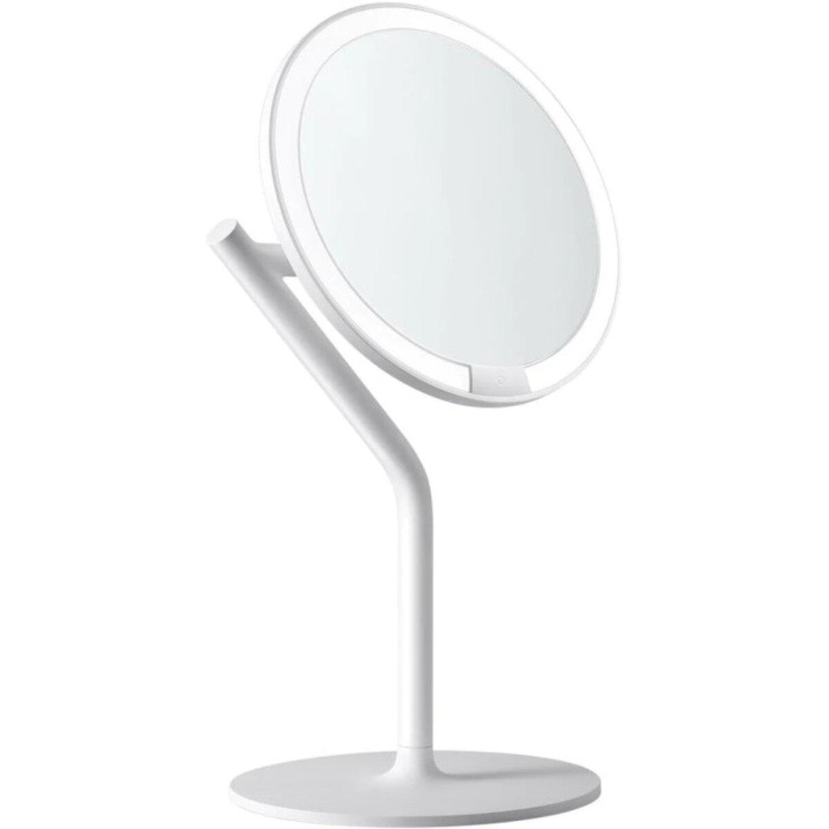 Дзеркало для макіяжу Xiaomi Amiro mini 2S AML117 Desk Makeup Mirror White, 5-рівневе підсвічування, акумулятор 2000 мАг, фото 1
