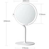 Дзеркало для макіяжу Xiaomi Amiro mini 2S AML117 Desk Makeup Mirror White, 5-рівневе підсвічування, акумулятор 2000 мАг, фото 4