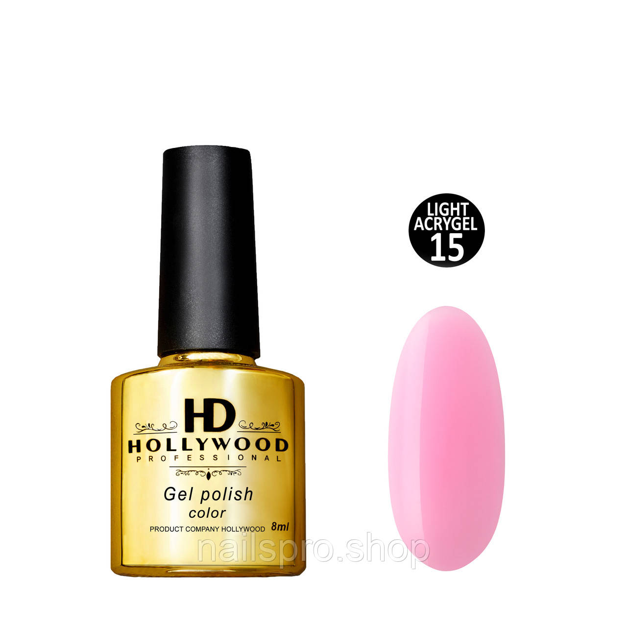 Рідкий Light ACRYGEL № 15 Hd Hollywood, 8 мл