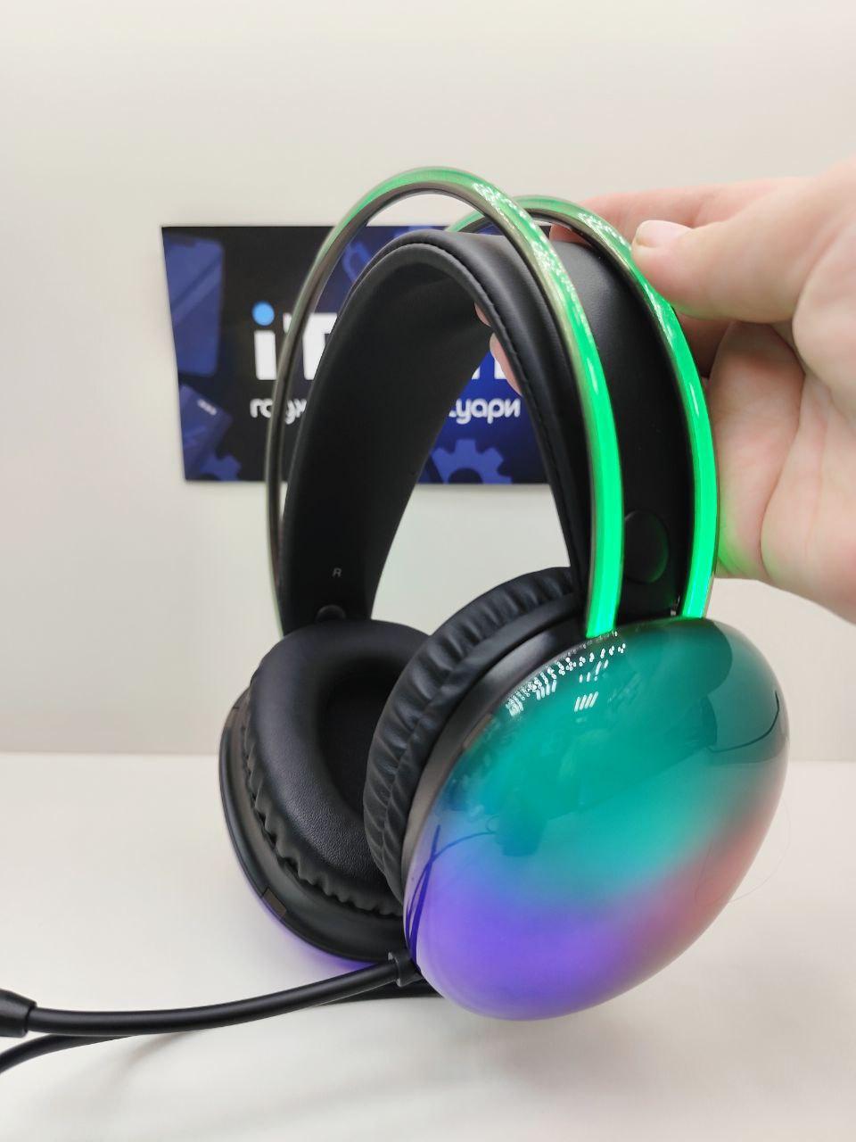 Навушники Hoco W109 Plus Rich USB7.1 channel gaming дротові (Чорний)
