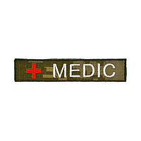 Нагрудний напис  «MEDIC» фон ММ-14