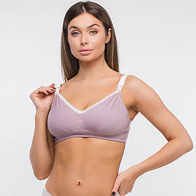 Якісний бюстгальтер - топ для годуючих мам та вагітних Amethyst 75В Мамин Дім Фіолетовий