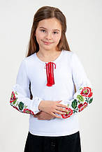 2411-83д Вишиванка з пишними рукавами для дівчаток-підлітків Тм АВЕКС розмір 146