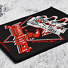Нашивка ткана Judas Priest "British Steel" (ofp-016), фото 3
