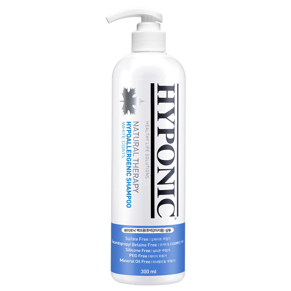 Шампунь для собак для білої шерсті гіпоалергенний Hyponic Hypoallergenic 300 мл