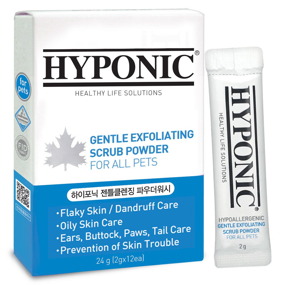 Скраб-порошок для тварин, ніжний відлущуючий Hyponic 24 гр