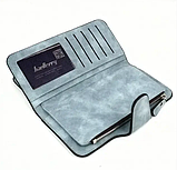 Жіночий замшевий клатч Baellerry Forever , гаманець, портмоне джинс блакитний, фото 5