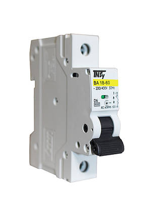 Автоматичний вимикач ВА18-60 1Р 6А 6кА х-ка D Ny95504775, фото 1