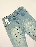 Джинси дитячі в дірочку спереду ДШ, фото 3