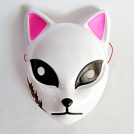 Маска Кіцуне Сабіто Японської Лисиці Kitsune, 25х18 см, фото 1