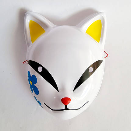 Маска Кіцуне Сабіто Японської Лисиці Kitsune №02, 25х18 см, фото 1