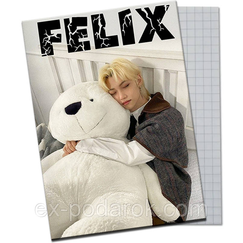 Тетрадка Стрей Кидс Феликс 48листов / Тетрадка Card Stray Kids