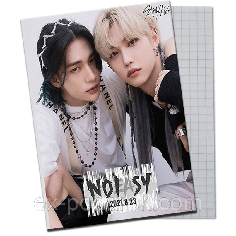 Тетрадь Стрей Кидс Феликс и Хенджин 48листов / Тетрадка Card Stray Kids