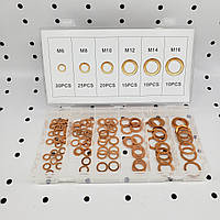 Набор шайб мідних (метричних) 110шт.