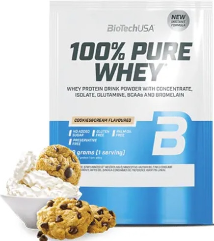 Сиворотковий білок BioTech 100% Pure Whey 28 гр печиво з кремом