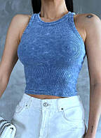 Майка женская синяя. S, M, L