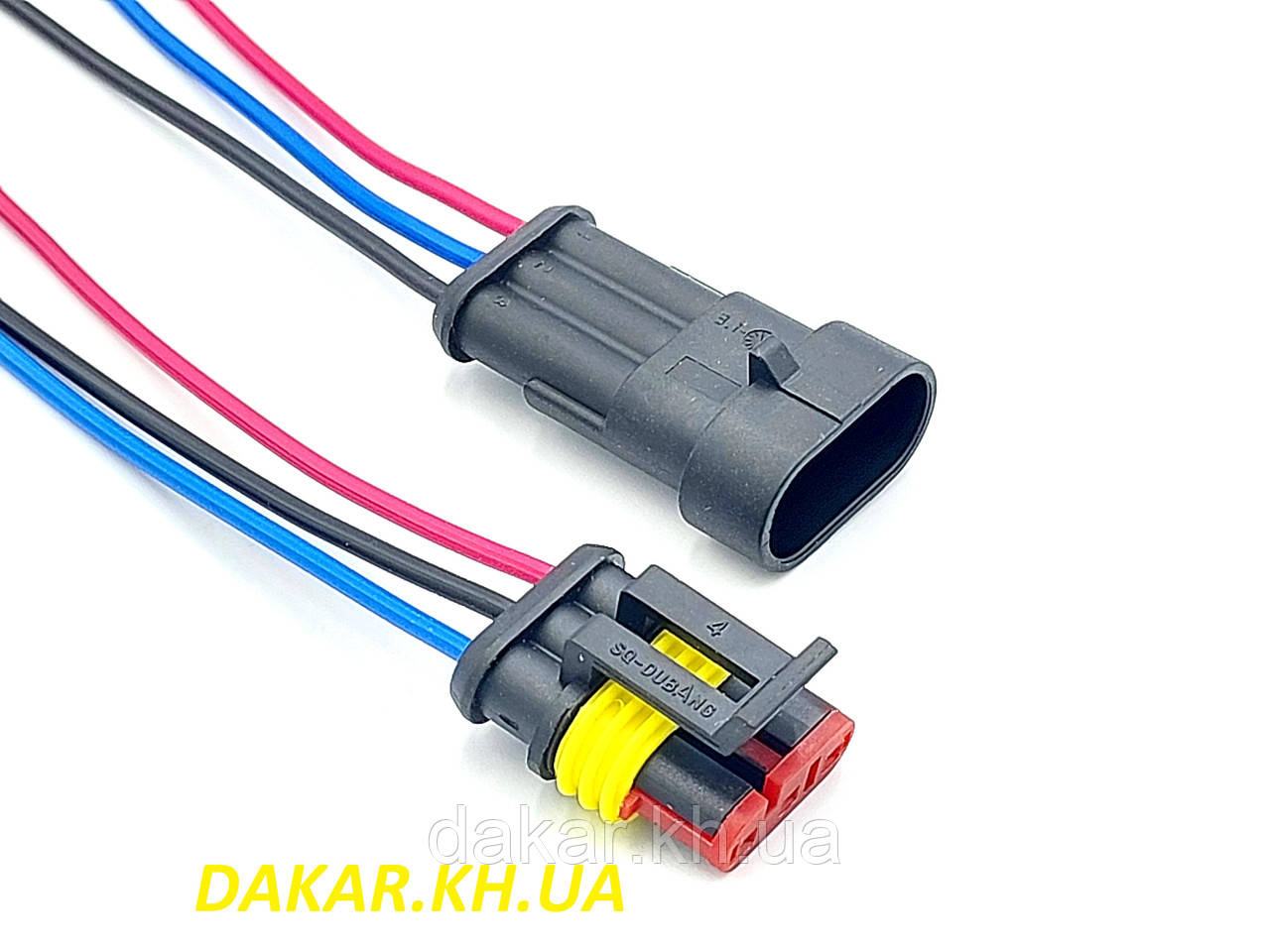Роз'єм герметичний на 3 контакта Superseal 1,5