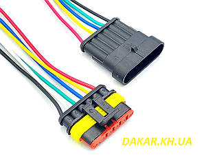 Роз'єм герметичний на 5 контактів Superseal 1,5