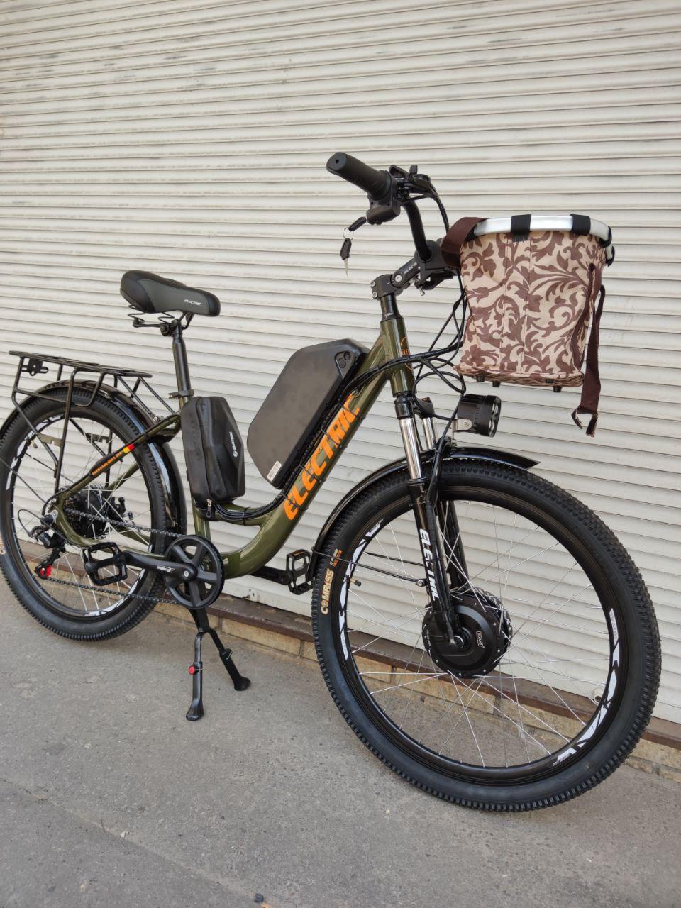 Повноприводний Електровелосипед "Electric 26R" 1000 W 54 V 18 AH "Hakki" AWD