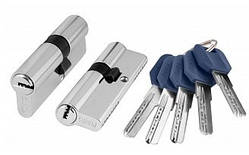 Циліндровий механізм Z400/80 mm (35+10+35) CP хром 5 кл.