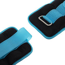 Обтяжувачі-манжети для рук та ніг Zelart 2x0,5кг для тренування сили та витривалості, фото 4