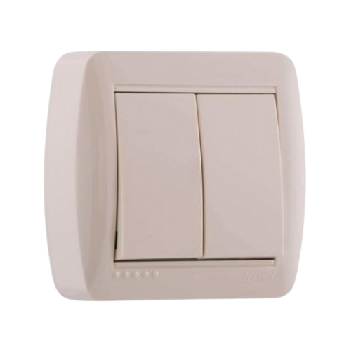 DEMET крем Вимикач зовнішній 2кл Лезард, фото 1