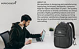 Рюкзак KROSER TSA Friendly Laptop Backpack 15.6, фото 6