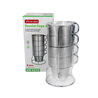 Набір чашок 4 предмети 4379 KAMILLE, фото 4