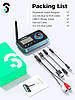 SOOMFON BT17 Bluetooth приймач-передавач 3 в 1. Bluetooth 5.0 для 2 навушників с ЖК-дисплеєм, фото 4