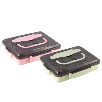 Ланч-бокс (корпус пластик/внутр.ємність нерж.сталь) мікс KAMILLE