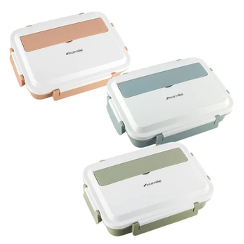 Ланчбокс 1000 мл (корпус пластик/внутр. темнисть неірж.сталь) комбінований KAMILLE