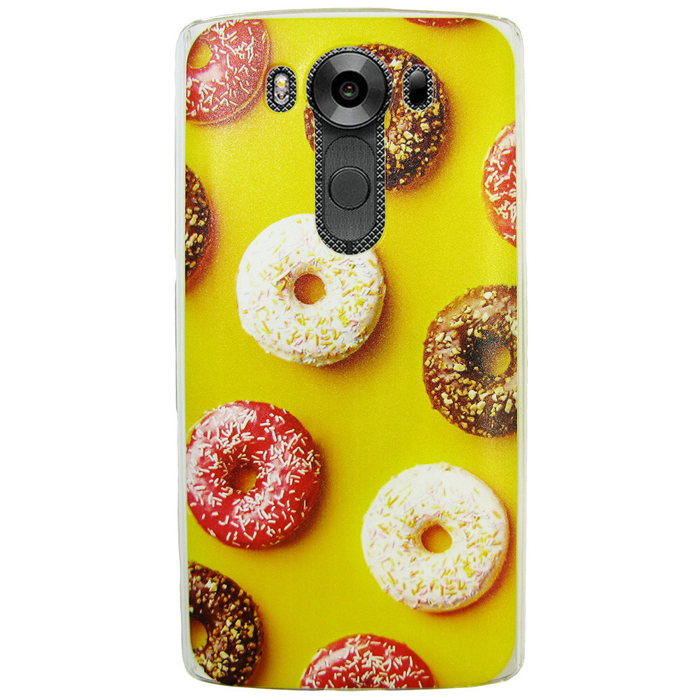 Чехол с рисунком Printed Plastic для LG V10 Пончики, фото 1