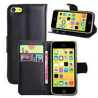 Чохол-книжка Litchie Wallet для Apple iPhone 5C Чорний