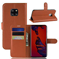 Чохол-книжка Litchie Wallet для Huawei Mate 20 Pro Коричневий