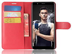 Чохол-книжка Litchie Wallet для Honor 7X Червоний