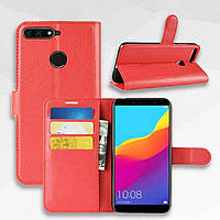 Чохол-книжка Litchie Wallet для Huawei Y6 Prime 2018 Червоний