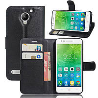 Чохол-книжка Litchie Wallet для Lenovo Vibe C2 Чорний