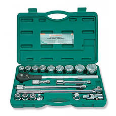 Набір інструменту JONNESWAY S04H6121S 3/4" 6-гр. 21 пр.