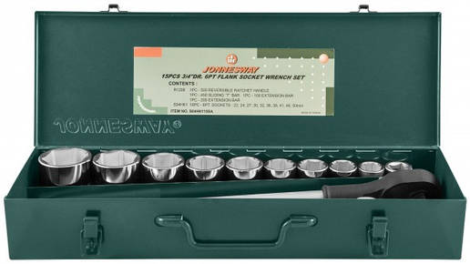 Набір інструментів JONNESWAY S04H6115SA 3/4" (15 предметів)., фото 1
