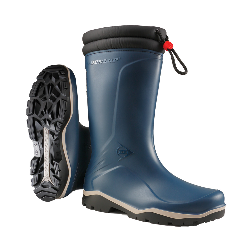 Зимові гумові чоботи Dunlop Blizzard Blue утеплені (розмір 40)