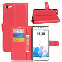 Чохол-книжка Litchie Wallet для Meizu E2 Червоний