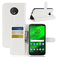 Чохол-книжка Litchie Wallet для Motorola Moto G6 XT1925 Білий