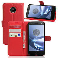 Чохол-книжка Litchie Wallet для Motorola Moto Z Play XT1635 Червоний