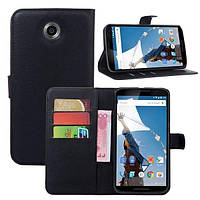 Чохол-книжка Litchie Wallet для Motorola Nexus 6 XT1103 Чорний