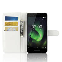 Чохол-книжка Litchie Wallet для Nokia 2.1 Білий