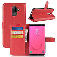 Чохол-книжка Litchie Wallet для Samsung J810 Galaxy J8 2018 Червоний