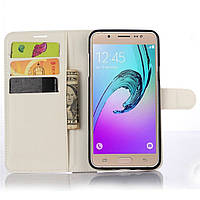 Чохол-книжка Litchie Wallet для Samsung Galaxy J7 2016 (J710) Білий