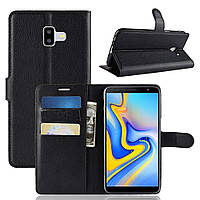 Чохол-книжка Litchie Wallet для Samsung J610 Galaxy J6 Plus Чорний